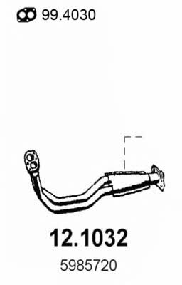 Asso 12.1032 Exhaust pipe 121032