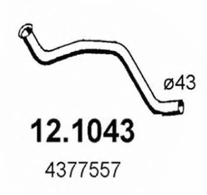Asso 12.1043 Exhaust pipe 121043