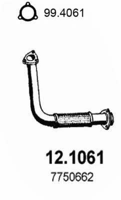 Asso 12.1061 Exhaust pipe 121061