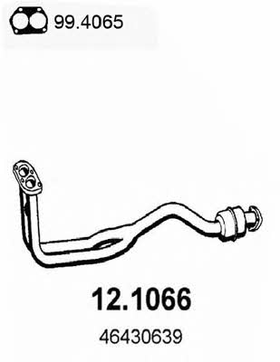 Asso 12.1066 Exhaust pipe 121066