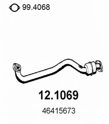 Asso 12.1069 Exhaust pipe 121069