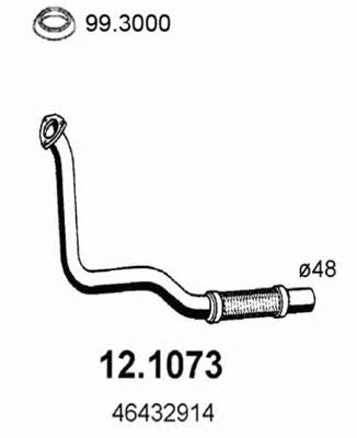 Asso 12.1073 Exhaust pipe 121073