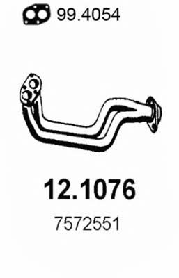 Asso 12.1076 Exhaust pipe 121076