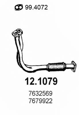 Asso 12.1079 Exhaust pipe 121079