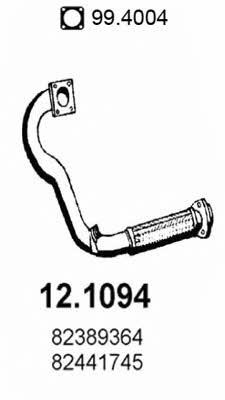 Asso 12.1094 Exhaust pipe 121094