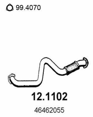 Asso 12.1102 Exhaust pipe 121102