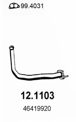 Asso 12.1103 Exhaust pipe 121103