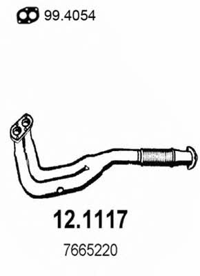 Asso 12.1117 Exhaust pipe 121117