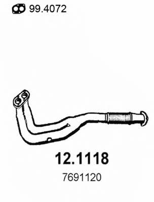 Asso 12.1118 Exhaust pipe 121118