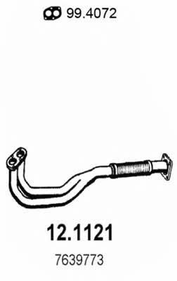 Asso 12.1121 Exhaust pipe 121121