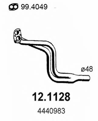 Asso 12.1128 Exhaust pipe 121128