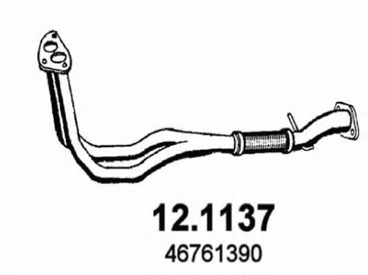 Asso 12.1137 Exhaust pipe 121137