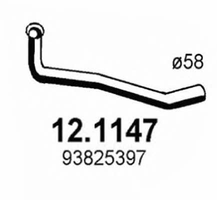 Asso 12.1147 Exhaust pipe 121147