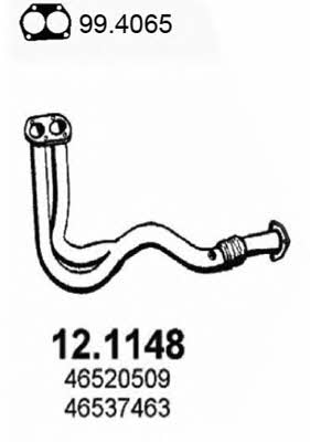 Asso 12.1148 Exhaust pipe 121148