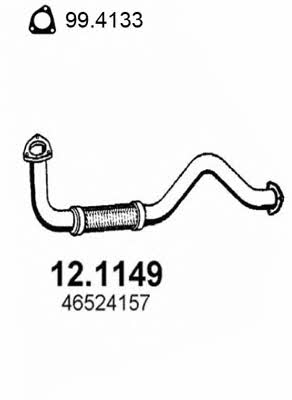 Asso 12.1149 Exhaust pipe 121149
