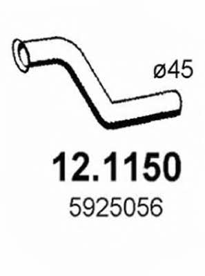 Asso 12.1150 Exhaust pipe 121150