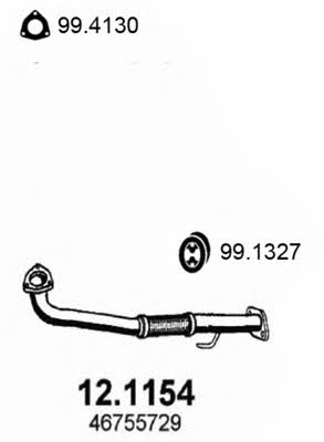 Asso 12.1154 Exhaust pipe 121154