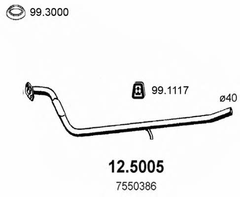 Asso 12.5005 Exhaust pipe 125005
