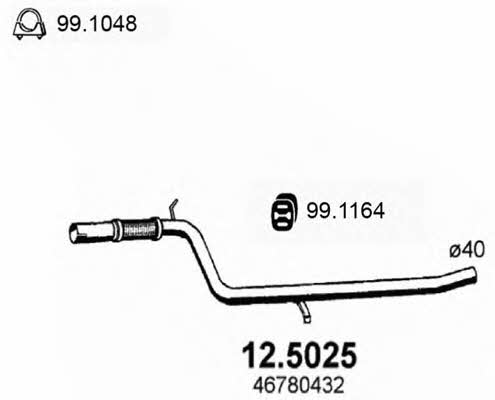  12.5025 Exhaust pipe 125025
