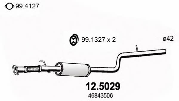 Asso 12.5029 Exhaust pipe 125029