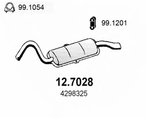 Asso 12.7028 End Silencer 127028