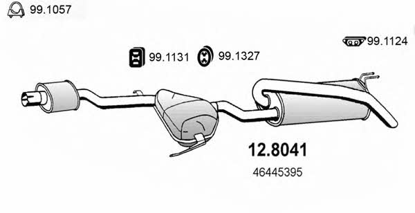 Asso 12.8041 Middle-/End Silencer 128041