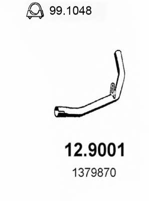 Asso 12.9001 Exhaust pipe 129001