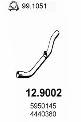Asso 12.9002 Exhaust pipe 129002