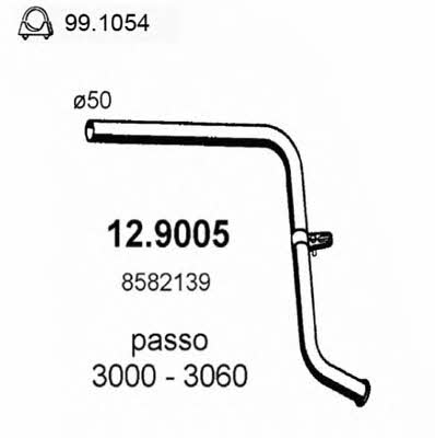 Asso 12.9005 Exhaust pipe 129005