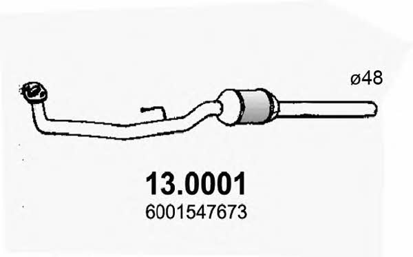 Asso 13.0001 Catalytic Converter 130001