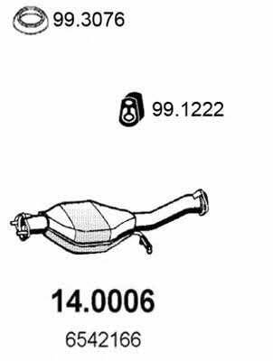 Asso 14.0006 Catalytic Converter 140006