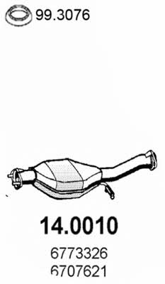 Asso 14.0010 Catalytic Converter 140010