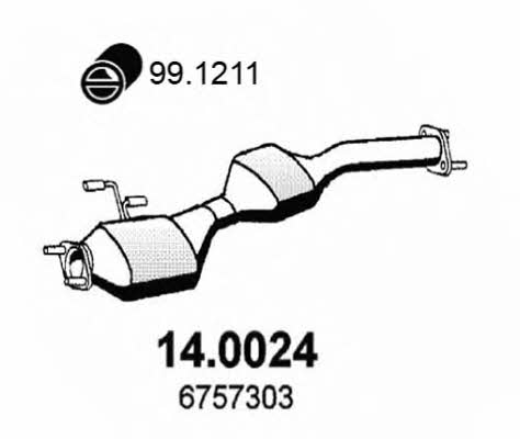 Asso 14.0024 Catalytic Converter 140024