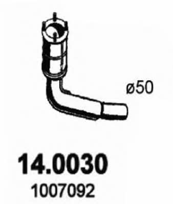 Asso 14.0030 Catalytic Converter 140030