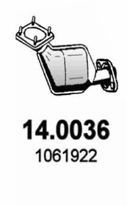 Asso 14.0036 Catalytic Converter 140036