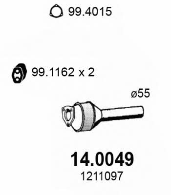 Asso 14.0049 Catalytic Converter 140049