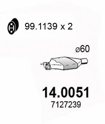 Asso 14.0051 Catalytic Converter 140051