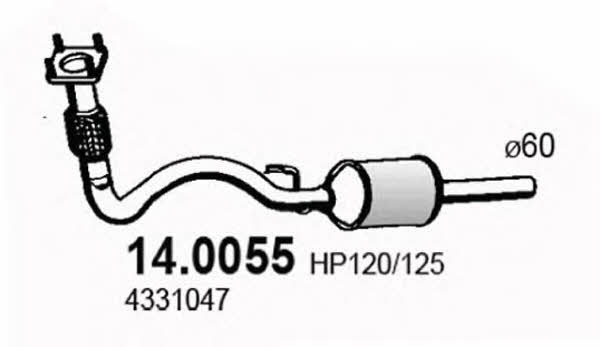 Asso 14.0055 Catalytic Converter 140055