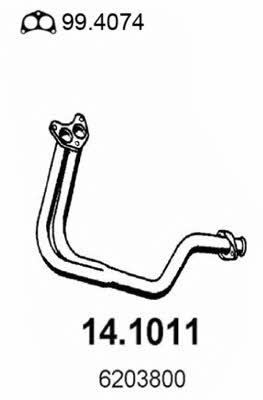 Asso 14.1011 Exhaust pipe 141011