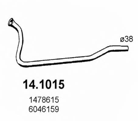 Asso 14.1015 Exhaust pipe 141015