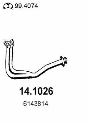 Asso 14.1026 Exhaust pipe 141026