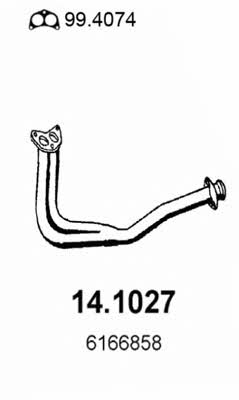 Asso 14.1027 Exhaust pipe 141027