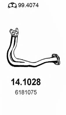 Asso 14.1028 Exhaust pipe 141028