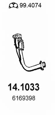 Asso 14.1033 Exhaust pipe 141033
