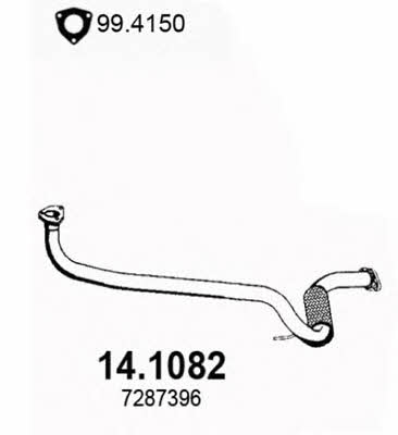 Asso 14.1082 Exhaust pipe 141082