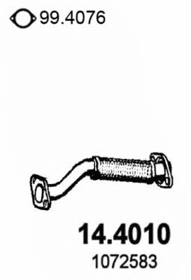  14.4010 Exhaust pipe 144010