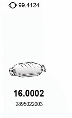 Asso 16.0002 Catalytic Converter 160002