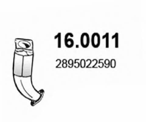 Asso 16.0011 Catalytic Converter 160011