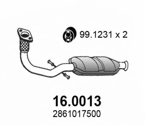 Asso 16.0013 Catalytic Converter 160013