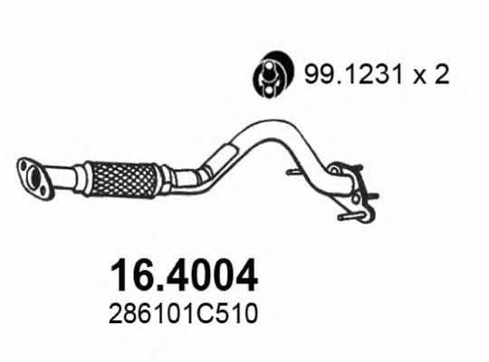  16.4004 Exhaust pipe 164004